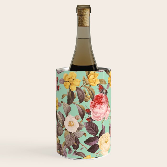 Classic Floral Pattern Wine Chiller Gallery Image 1