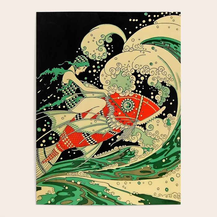 âWaterâ Art Deco By J Carlos Poster Gallery Image 1