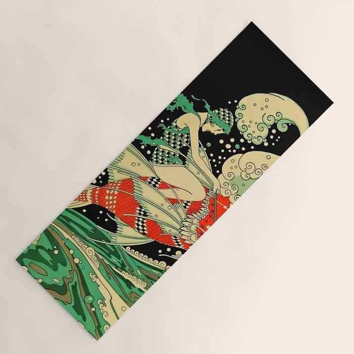 âWaterâ Art Deco By J Carlos Yoga Mat Gallery Image 1