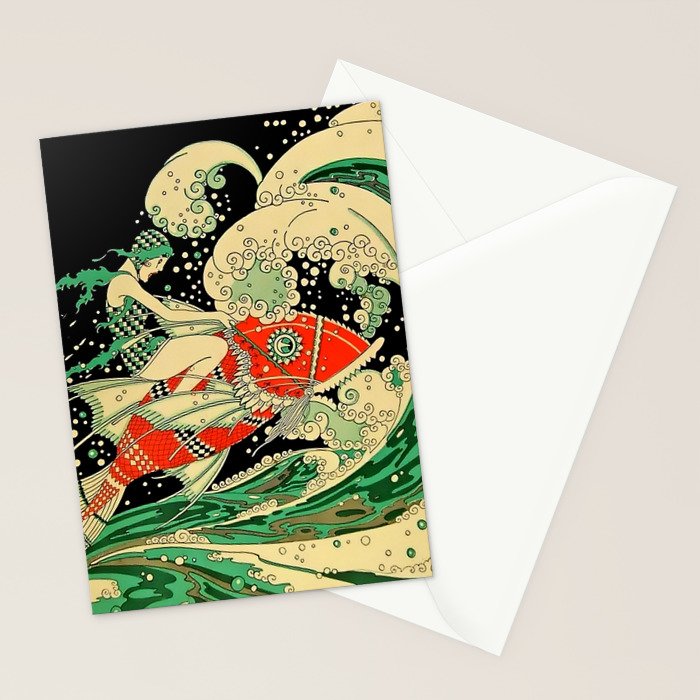 âWaterâ Art Deco By J Carlos Stationery Card Gallery Image 2