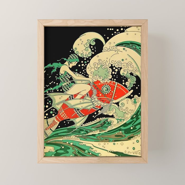 âWaterâ Art Deco By J Carlos Mini Art Print Gallery Image 1