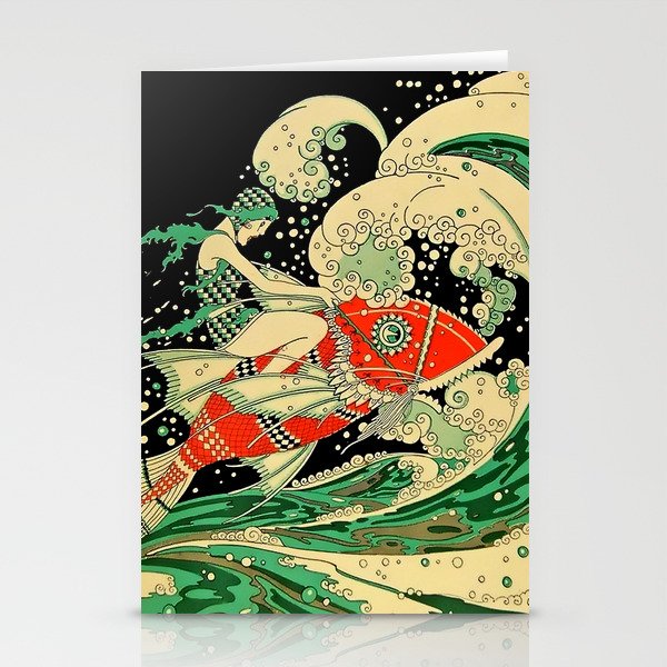 âWaterâ Art Deco By J Carlos Stationery Card Gallery Image 2