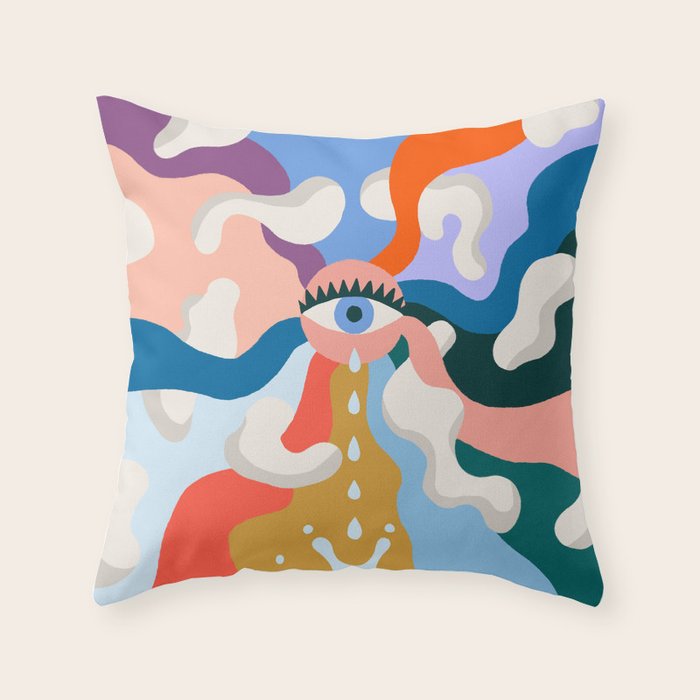 Joy Cry Throw Pillow Gallery Image 6