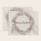 Merry Christmas Wreath Placemat Gallery Image 1