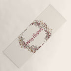 Merry Christmas Wreath Yoga Mat Gallery Image 1