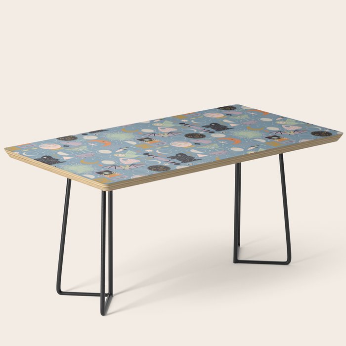 Lunar Pattern: Blue Moon Coffee Table Gallery Image 1