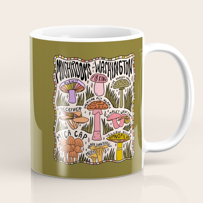 Mushrooms of Washington Coffee Mug Gallery Image 1