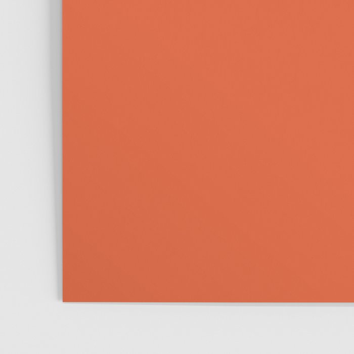 Burnt Orange Solid Poster Gallery Image 3