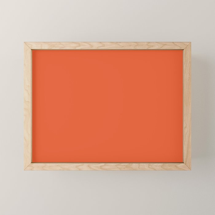 Burnt Orange Solid Mini Art Print Gallery Image 1