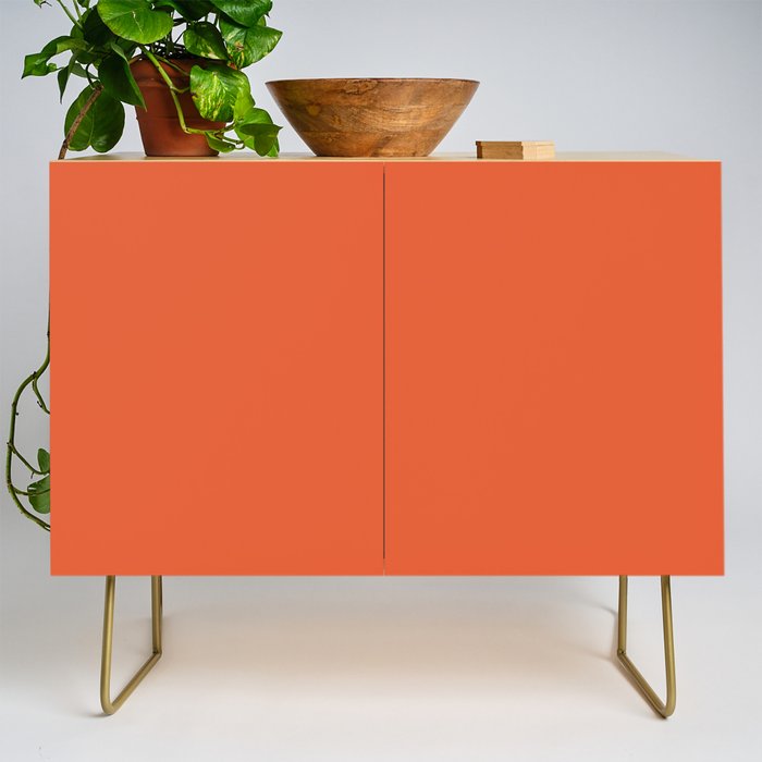 Burnt Orange Solid Credenza Gallery Image 1