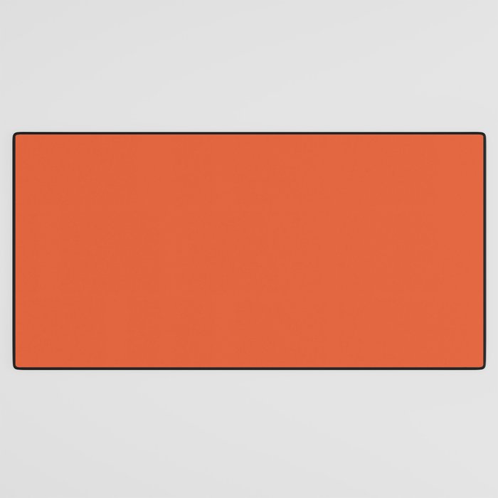 Burnt Orange Solid Desk Mat Gallery Image 3