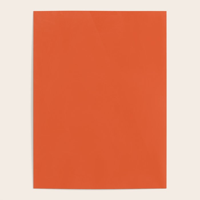 Burnt Orange Solid Poster Gallery Image 4