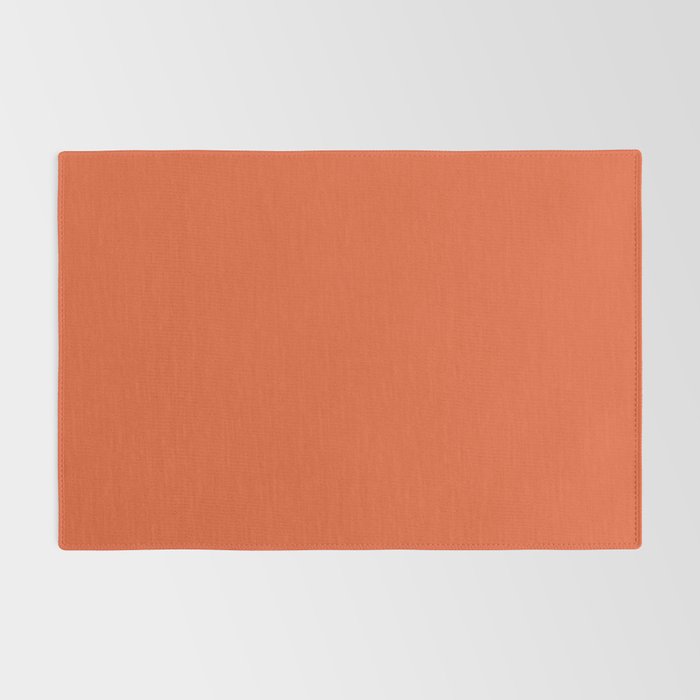 Burnt Orange Solid Rug Gallery Image 2