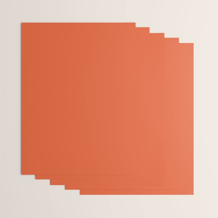 Burnt Orange Solid Wrapping Paper Gallery Image 3