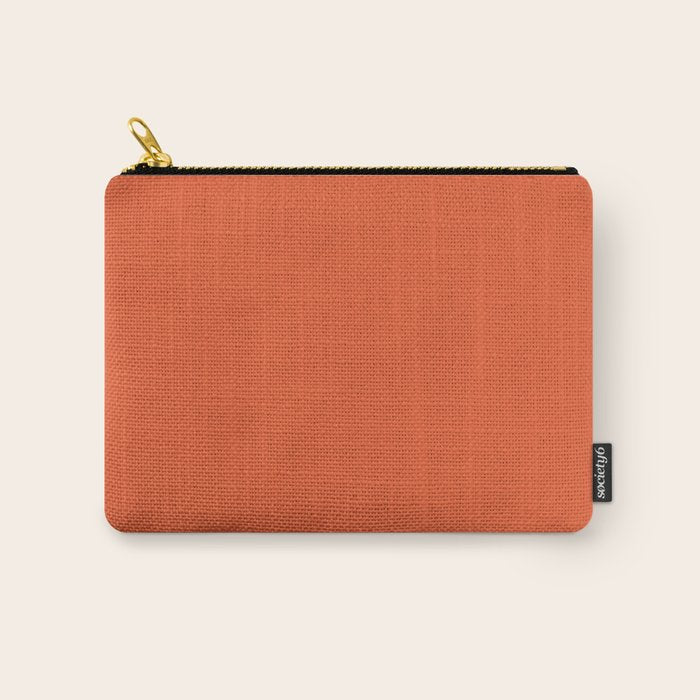 Burnt Orange Solid Carry All Pouch Gallery Image 1