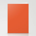 Burnt Orange Solid Stationery Card Gallery Image 2