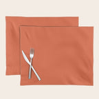 Burnt Orange Solid Placemat Gallery Image 1