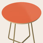 Burnt Orange Solid Side Table Gallery Image 2
