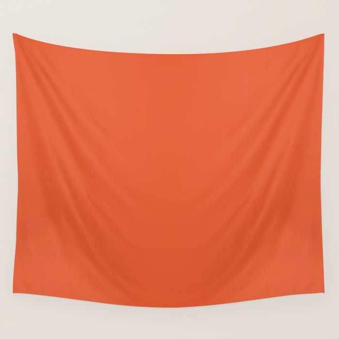 Burnt Orange Solid Wall Tapestry Gallery Image 1