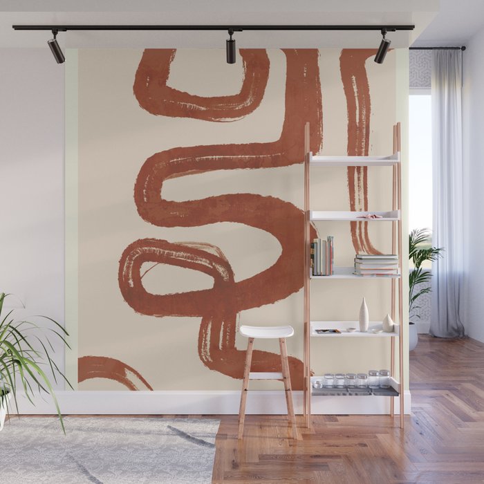 Abstract line art 128 Wall Mural Gallery Image 1