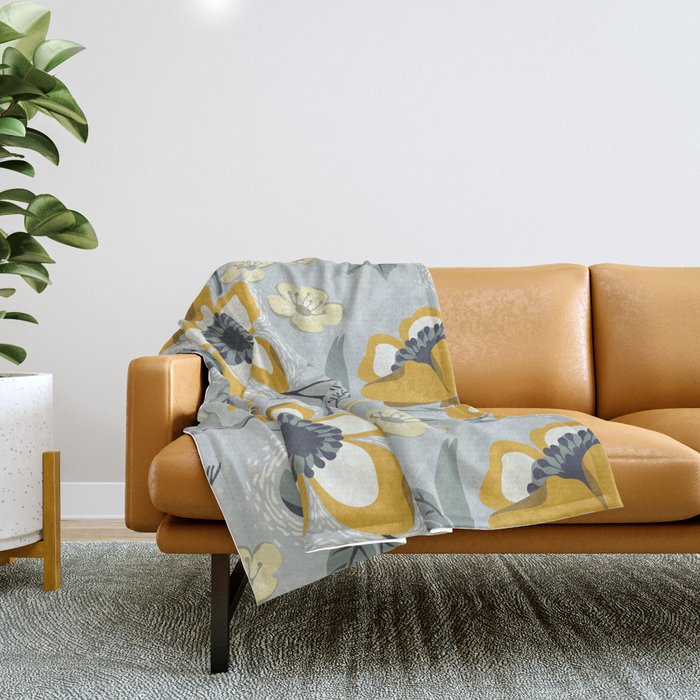 Boho Garden Throw Blanket Gallery Image 1