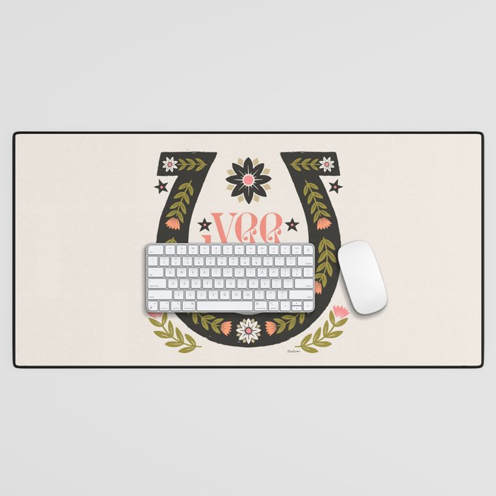 Yee Haw Horseshoe Desk Mat Gallery Image 1