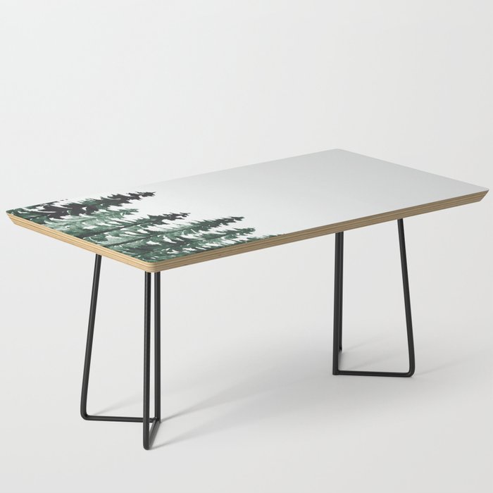 Foggy Pine Trees 2 Coffee Table Gallery Image 1