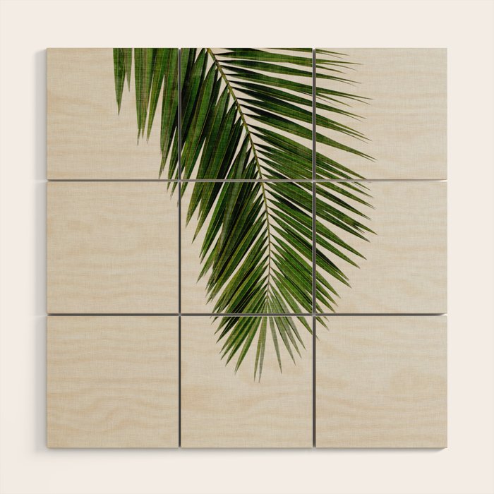 Palm Leaf I Wood Wall Art Gallery Image 1