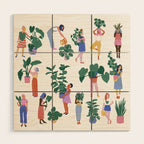 Plant Love Wood Wall Art Gallery Image 1