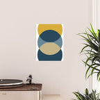 Rise of the Sun - Yellow, Blue, Geometric Art Poster Gallery Image 2