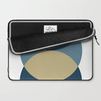 Rise of the Sun - Yellow, Blue, Geometric Art Laptop Sleeve Gallery Image 2