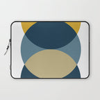 Rise of the Sun - Yellow, Blue, Geometric Art Laptop Sleeve Gallery Image 1