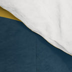 Rise of the Sun - Yellow, Blue, Geometric Art Comforter Gallery Image 4
