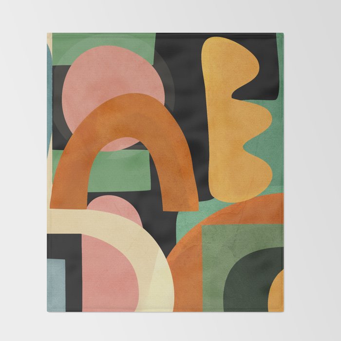Minimal Modern Abstract 32 Throw Blanket Gallery Image 2