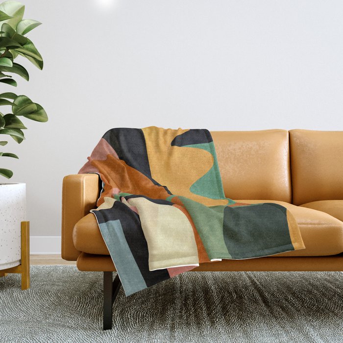 Minimal Modern Abstract 32 Throw Blanket Gallery Image 1