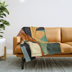 Minimal Modern Abstract 32 Throw Blanket Gallery Image 1