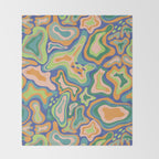 Splish splash green Throw Blanket Gallery Image 2