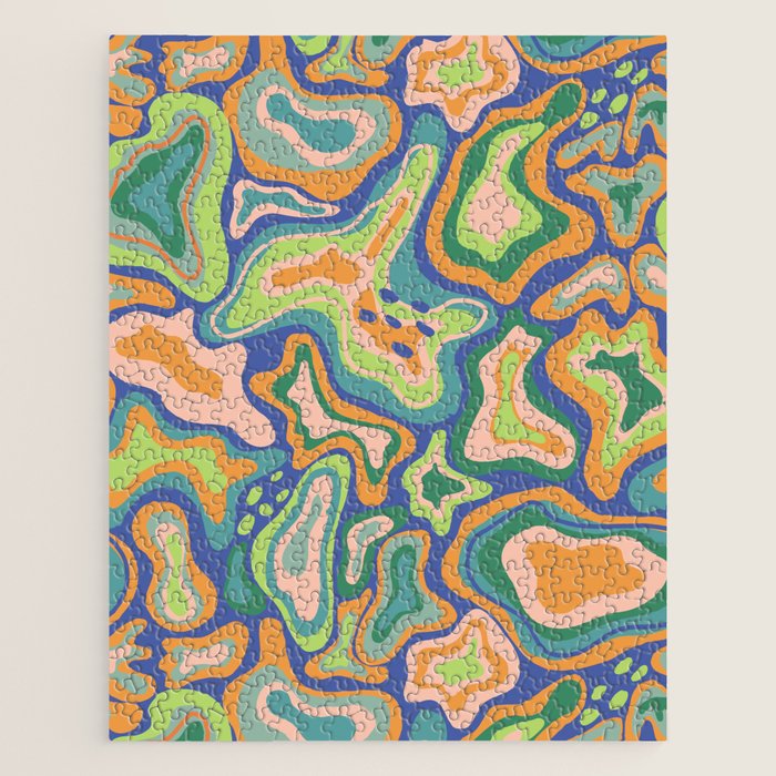 Splish splash green Jigsaw Puzzle Gallery Image 1