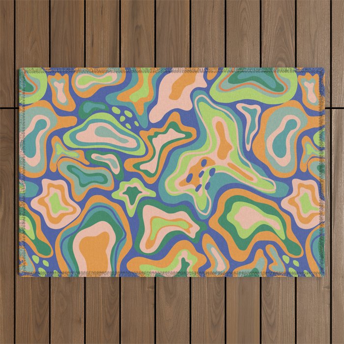 Splish splash green Outdoor Rug Gallery Image 1