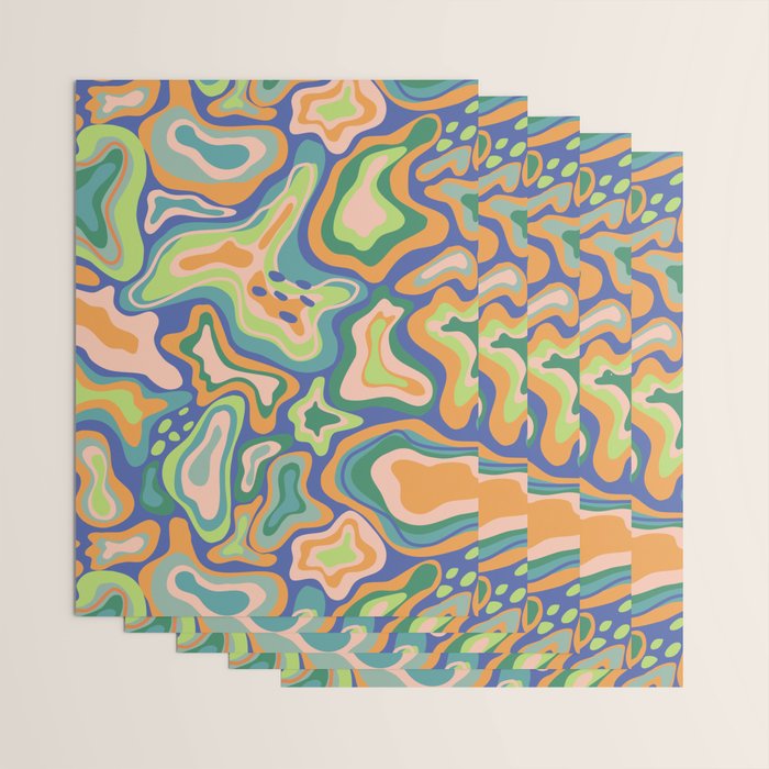 Splish splash green Wrapping Paper Gallery Image 3