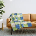 Gingham II Throw Blanket Gallery Image 1