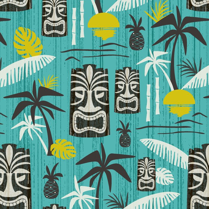 Island Tiki Aqua Coffee Mug Gallery Image 2
