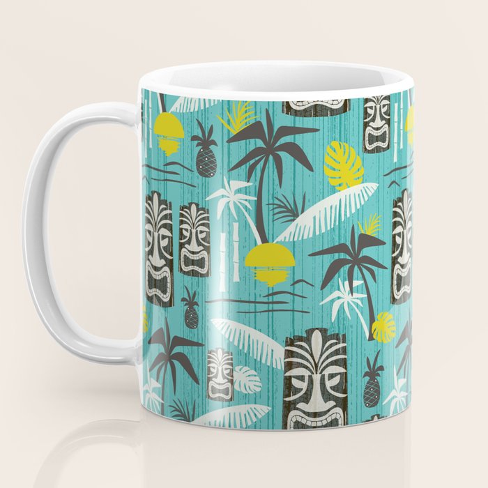 Island Tiki Aqua Coffee Mug Gallery Image 3