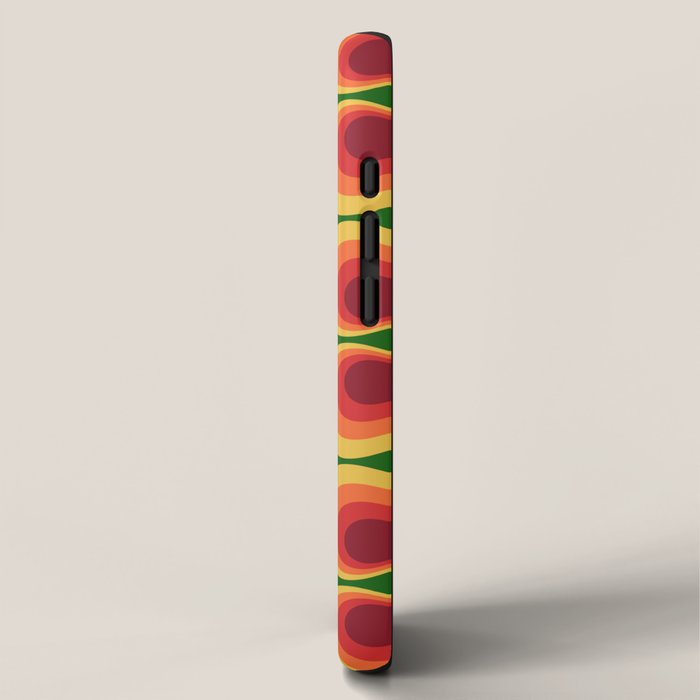 Retro Mod Circle Pattern 522 iPhone Case Gallery Image 2