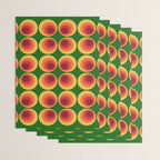 Retro Mod Circle Pattern 522 Wrapping Paper Gallery Image 3