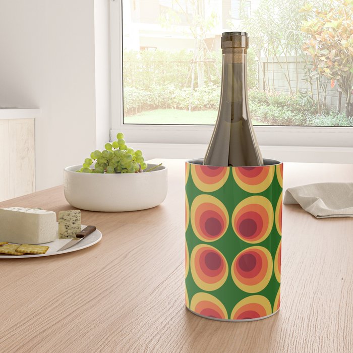 Retro Mod Circle Pattern 522 Wine Chiller Gallery Image 4