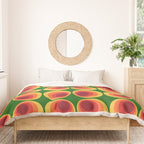Retro Mod Circle Pattern 522 Duvet Cover Gallery Image 3