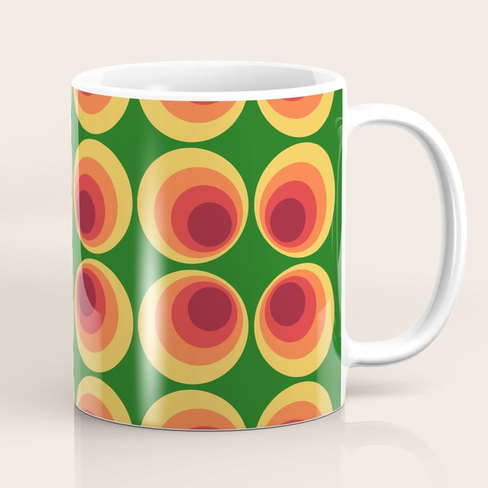 Retro Mod Circle Pattern 522 Coffee Mug Gallery Image 1