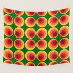 Retro Mod Circle Pattern 522 Wall Tapestry Gallery Image 4