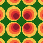 Retro Mod Circle Pattern 522 Coffee Mug Gallery Image 2